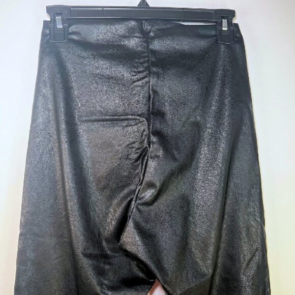 COMMANDO 7/8 Black Faux Leather Control Leggings Size L - Picture 6 of 9